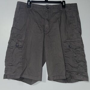 🦍Men's Ruff Hewn Gray Cargo Shorts